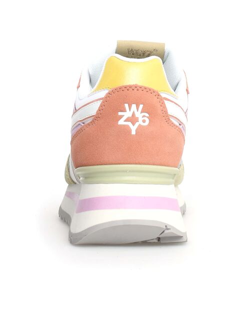 Sneakers en Cuir Yak blanches