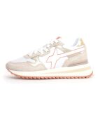 Sneakers en Cuir Yak beiges