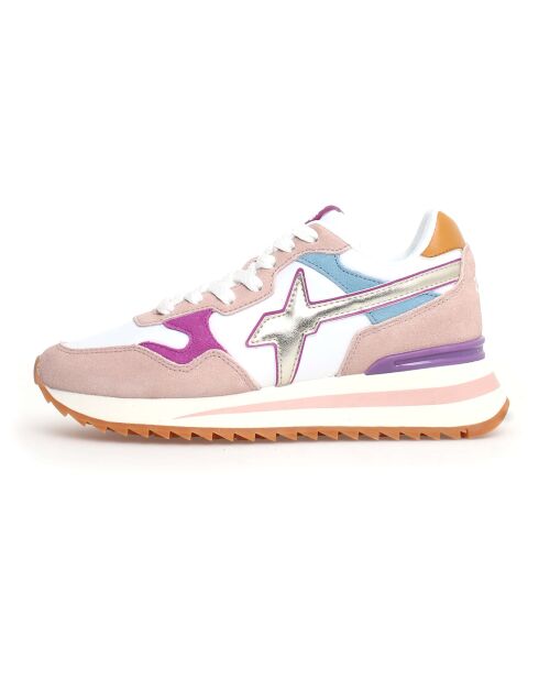 Sneakers en Cuir Yak blanches