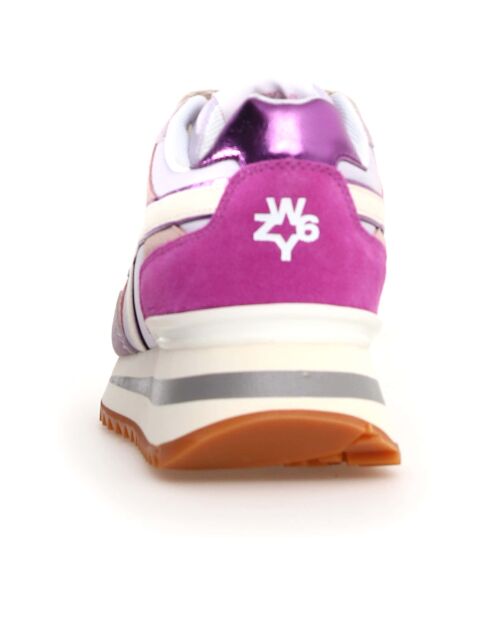 Sneakers en Cuir Yak roses