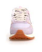 Sneakers en Cuir Yak roses
