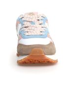 Sneakers en Cuir Yak taupe