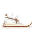 Sneakers en Cuir Yak blanches