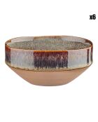 6 cuencos Genesis de color marrón volcánico, 20 cl