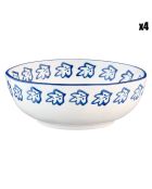 4 Bols en Porcelaine Napoli multicolores - 90 cL