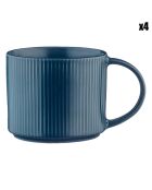 4 Mugs Scandi bleu marine - 50 cl