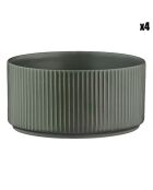 4 Bols Scandi vert olive - 40 cl