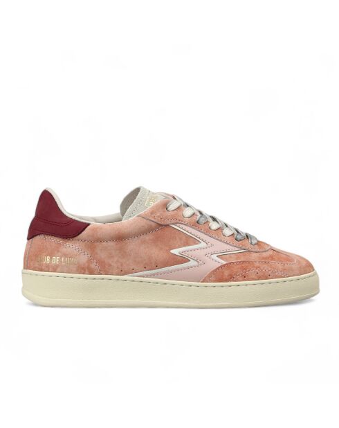 Sneakers en cuir Club rose