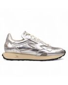 Sneakers en Cuir Hype deluxe argentées