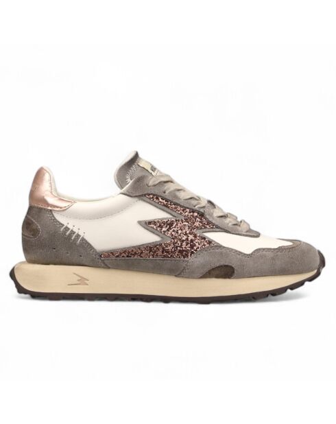 Sneakers en Cuir Hype delux gris