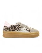 Sneakers en Velours de Cuir Iconic Deluxe léopard