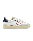 Sneakers en cuir Club blanc/bleu
