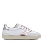 Sneakers en cuir Club blanc/rose irisé