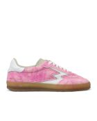 Sneakers en cuir Club rose