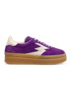 Sneakers en Cuir Double Club violet