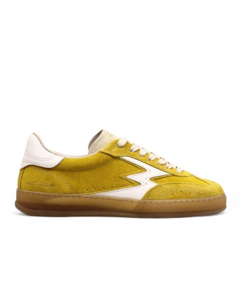 Sneakers en cuir Club jaune