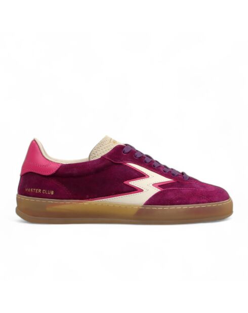 Sneakers en cuir Club rose