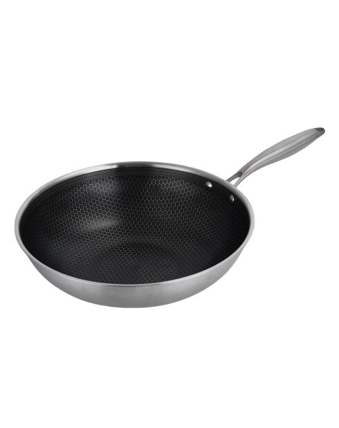 Wok triplex 'BlackSteel' - D.32cm 