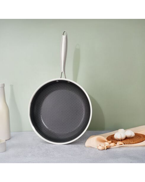 Poêle triplex 'BlackSteel' - D.32cm