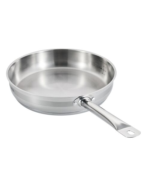 Poêle induction argentée - D.32cm