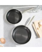 2 Poêles triplex 'BlackSteel' - D.24/28cm