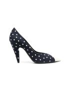 Escarpins Lola à pois bleus