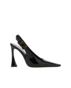 Escarpins Dune à bride arrière en cuir noirs