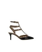 Escarpins Rockstud à bride cheville noirs