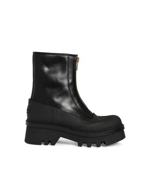 Boots en cuir Raina noires