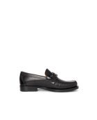 Mocassins Fort en cuir noirs