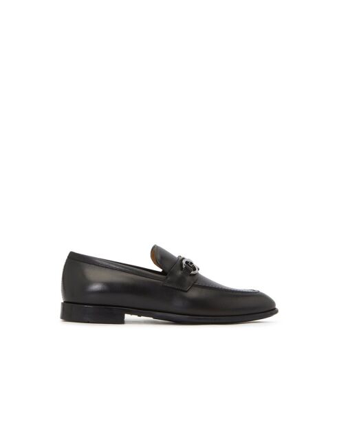 Mocassins Foster en cuir noirs