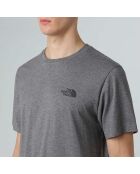 T-shirt Dome gris chiné moyen