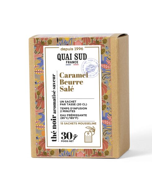 Thé Noir aromatisé Caramel Beurre Salé - 15 Infusettes