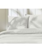 Parure housse de couette 100% Gaze de Coton Ivoire