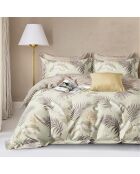 Parure housse de couette en Coton beige