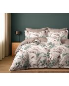 Parure housse de couette en Coton rose