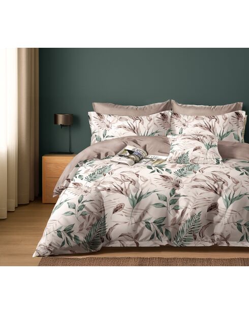 Parure housse de couette en Coton rose