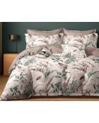 Parure housse de couette en Coton rose