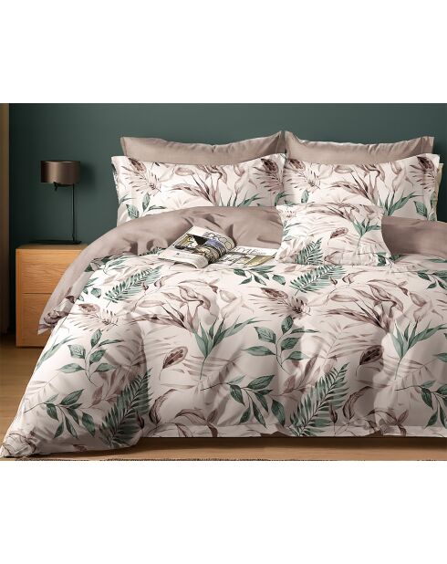 Parure housse de couette en Coton rose