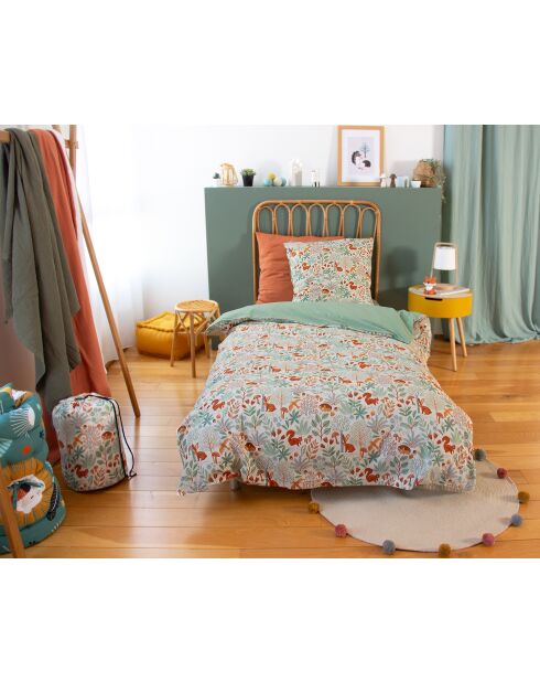 Parure housse de couette en Coton multicolore