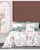 Parure housse de couette 100% Percale de Coton blanche