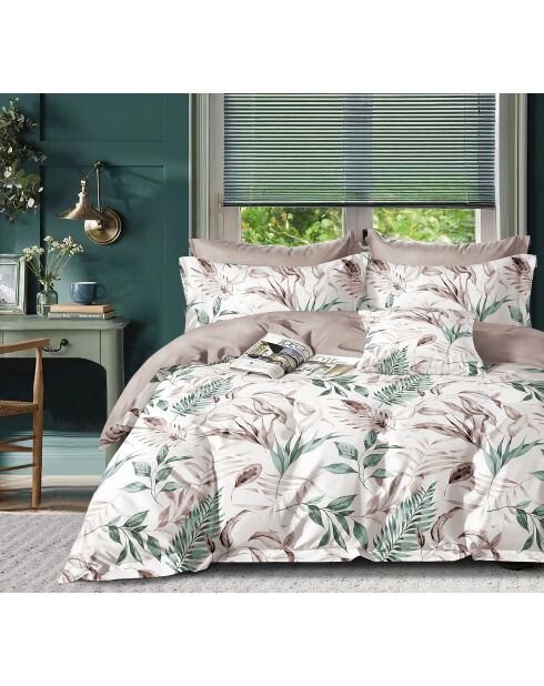 Parure housse de couette 100% Percale de Coton blanche