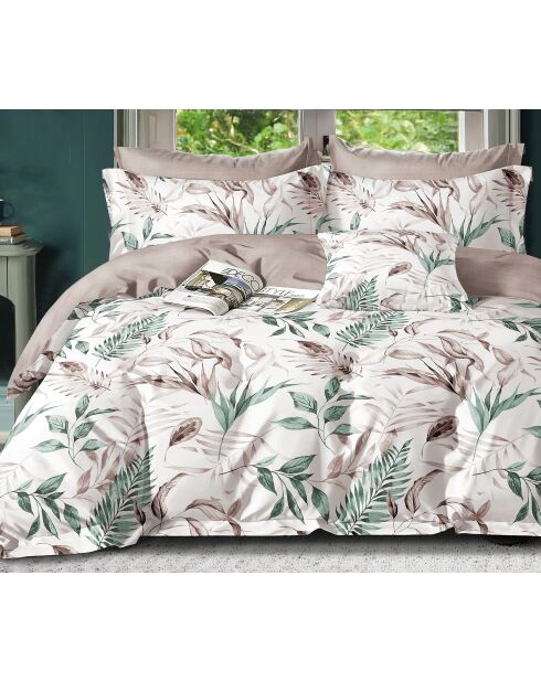 Parure housse de couette 100% Percale de Coton blanche