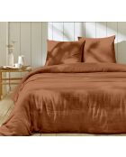 Parure housse de couette 100% Gaze de Coton terre cuite