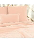 Parure housse de couette 100% Gaze de Coton pêche