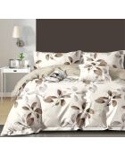 Parure housse de couette en Coton blanche