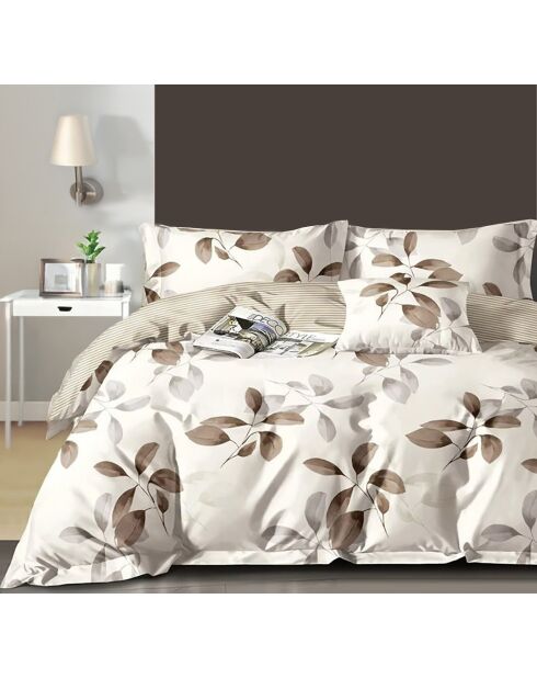 Parure housse de couette en Coton blanche