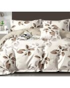 Parure housse de couette en Coton blanche