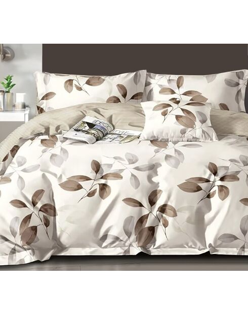 Parure housse de couette en Coton blanche