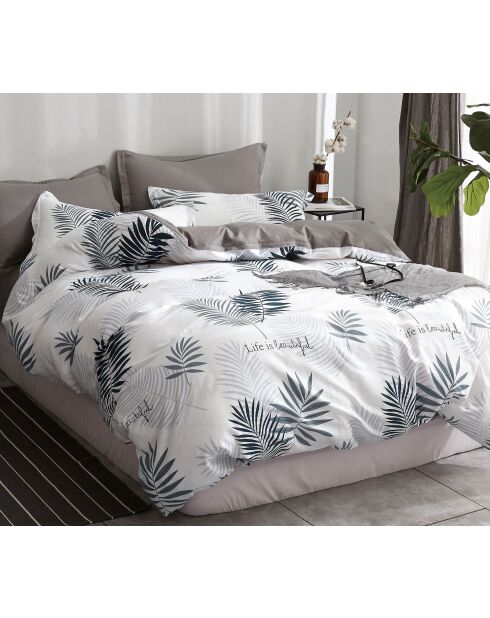 Parure housse de couette en Coton blanche